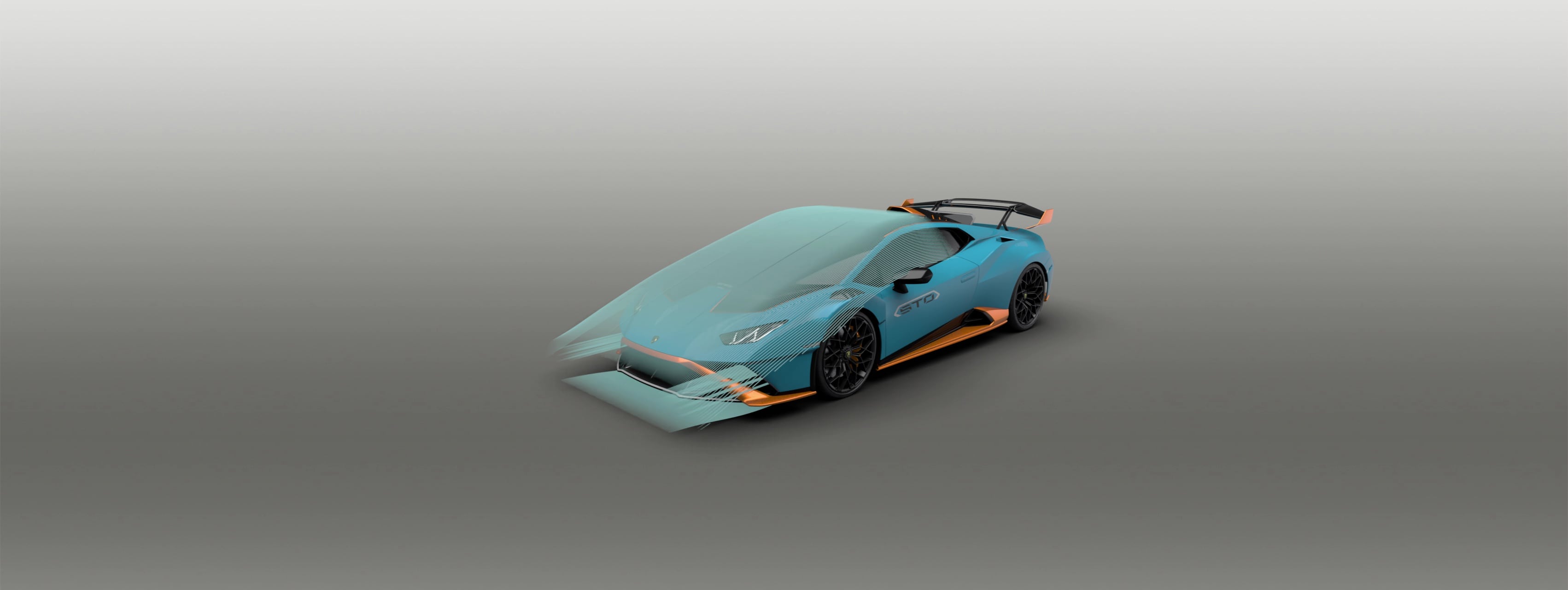 Lamborghini - Voiture Télécommandée Lamborghini Huracán STO Bleu 1