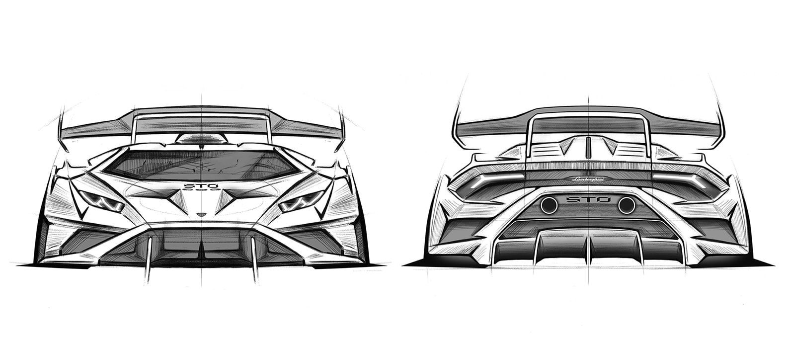 2007 Lamborghini Reventon Coupe drawings - download vector blueprints -  Outlines